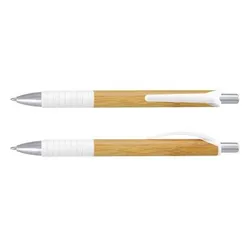 Trinity Bamboo Ballpoint Pen with Soft Touch Grip