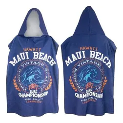Microfibre Hooded Beach Towel With Overlocking