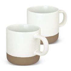 Mason Stoneware Coffee Mug with Natural Contrasting Base