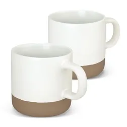 Mason Stoneware Coffee Mug with Natural Contrasting Base