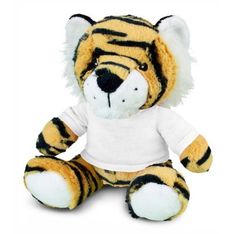 Soft Tiger Plush Toy with Recyclable RPET Filling