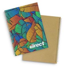 Lancia A4 Silver Wiro Bound Notebook Cream Pages