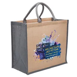1184 Eco Corporate Jute Bags With Wide Gusset - 28 Litre (40cm x 35cm x 20cm)