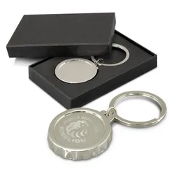Orleans Chrome Bottle Opener Keyring with Gift Box