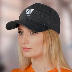 Creston Six Panel Polyester Spandex Heather Cap