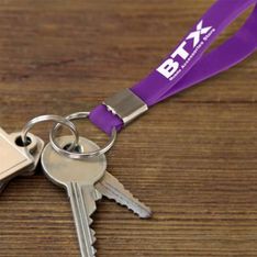 Silicone Loop Key Ring with Iron Ring