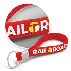 Silicone Embossed Key Rings With Split Ring
