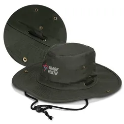 Premium Wax Coated Cotton Wide Brim Oilskin Hat