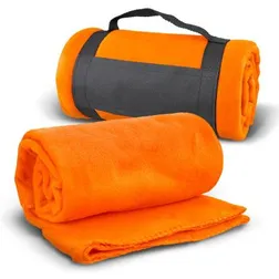 Glasgow Polar Fleece Outdoor Blanket with Carry Strap