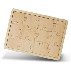 Pine Wood Puzzle 12 Piece Full Colour Promotional Game