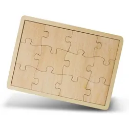 Pine Wood Puzzle 12 Piece Full Colour Promotional Game