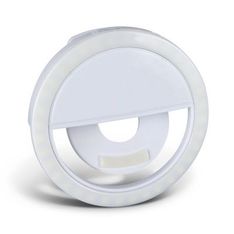 Rechargeable Clip On LED Selfie Ring Light with Three Brightness Levels