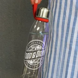 120340 Mirage Glass Logo Drink Bottles - 600ml