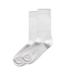 Wo's Rib Cotton Rich Stretch Socks Two Pack