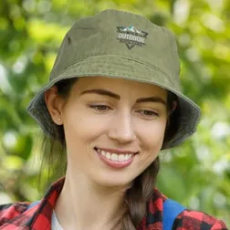 Stone Washed Heavy Brushed Cotton Bucket Hat