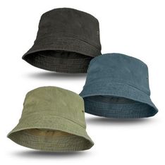 Stone Washed Heavy Brushed Cotton Bucket Hat