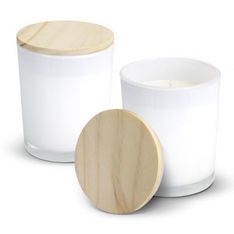 Tranquil Natural Soy Wax Vanilla Scented Glass Jar Candle