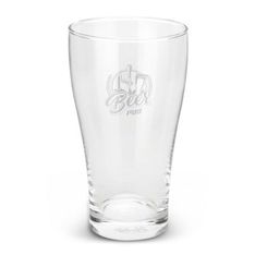 Nucleated Schooner Glass 425ml Single Wall Beer Glass