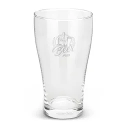 Nucleated Schooner Glass 425ml Single Wall Beer Glass