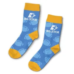 Moda Jacquard Cotton Blend Crew Socks Four Colour Custom