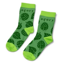 Jacquard Knit Cotton Blend Quarter Socks