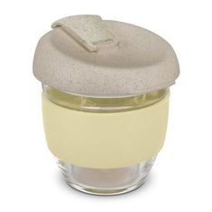 Stellar Borosilicate Glass Coffee Cup with Wheat Straw Lid
