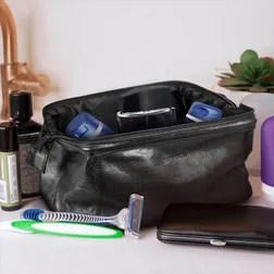 121119 Pierre Cardin Leather Promotional Toiletry Bags