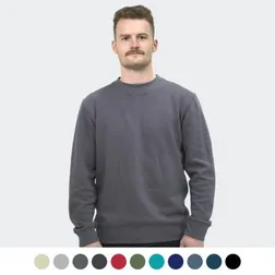 Classic Unisex Combed Cotton Fleece Crew Neck Sweatshirt
