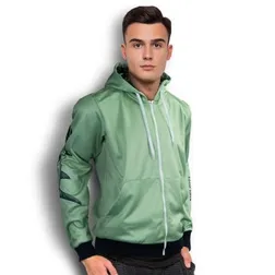 Raglan Sleeve Polyester Sports Jackets With Zip
