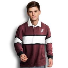 Cotton Polyester Blend Rugby Shirt Long Sleeve Unisex