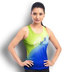 Moisture Wicking Polyester Interlock Sports Singlet for Women