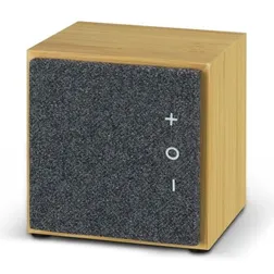 Sublime Bamboo 5W Bluetooth Speaker with Heather Polyester Front