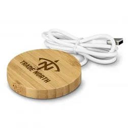 Bamboo Magnetic Fast Wireless Phone Charger