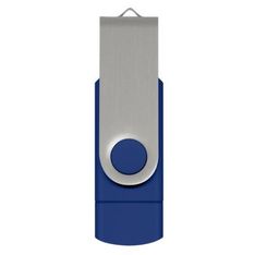 Helix 8GB Dual Connector USB Flash Drive with Aluminium Swivel