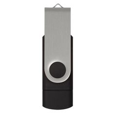 Helix 16GB Dual Connector USB Swivel Flash Drive