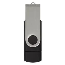 Helix 16GB Dual Connector USB Swivel Flash Drive