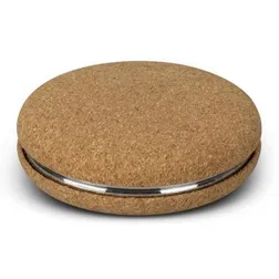 Cork Compact Mirror with Dual Magnification