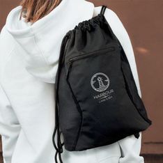 220gsm Woven Polyester Backpack with Zippered Pocket
