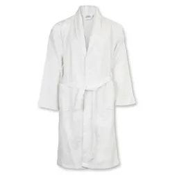 Rochester Cotton Waffle Weave Bathrobe with Shawl Collar