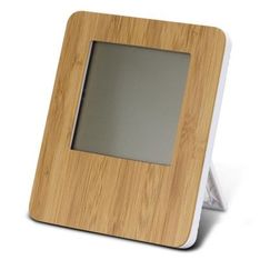 Bamboo Weather Station with Temperature Humidity Clock Display