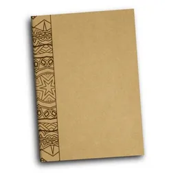 Kraft Cover Mindfulness Journal with Lined and Colouring Pages