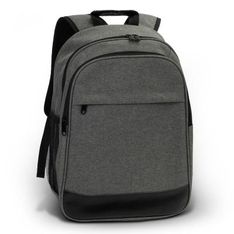 Herald Heather Poly Canvas Laptop Backpack with Padded Straps