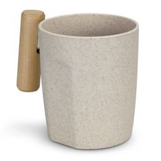 Duran Wheat Straw Coffee Cup with Wooden Handle
