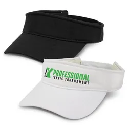 Adjustable Polyester Mesh Sports Visor with Sweatband