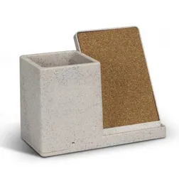 Cork Surface Fast Charge Wireless Phone Stand Desk Caddy