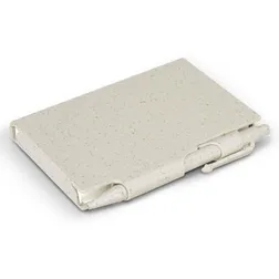 Pocket Rocket Wheat Straw Hardcover Notebook with Pen