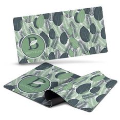 Large Polyester Desk Mat with Non Slip Rubber Base