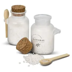 Vanilla Scented Bath Salts in Cork Lid Jar