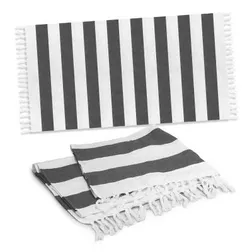 Okana Cotton Beach Towel with Fringe Trim