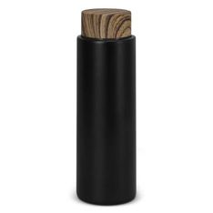 Medina Vacuum Insulated Stainless Steel Water Bottle with Wood Grain Lid